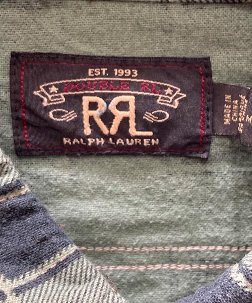 RRL（ダブルアールエル）RRL (ダブルアールエル) プリネルワークシャツ グリーン サイズ:SIZE Mの古着・服飾アイテム