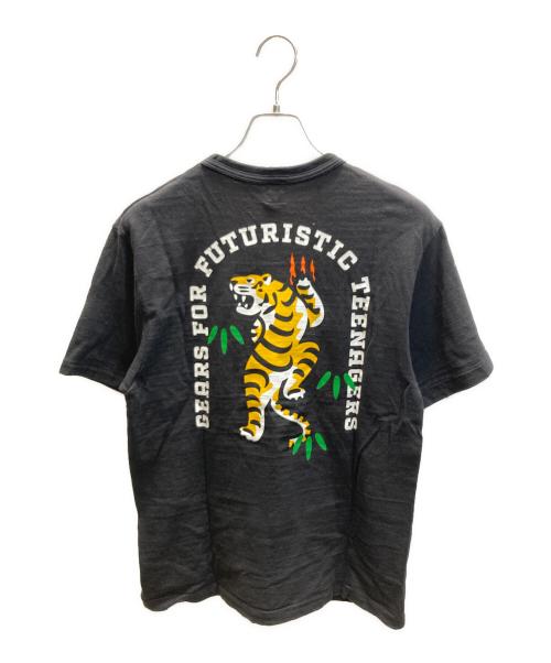 HUMAN MADE（ヒューマンメイド）HUMAN MADE (ヒューマンメイド) タイガープリントポケットTシャツ ブラック サイズ:SIZE Mの古着・服飾アイテム