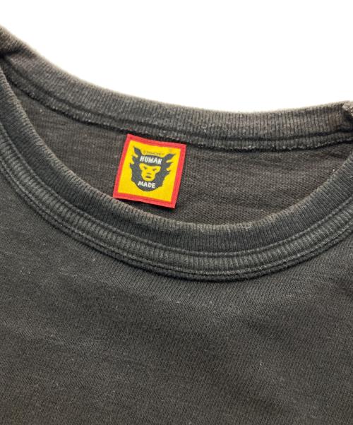 HUMAN MADE（ヒューマンメイド）HUMAN MADE (ヒューマンメイド) バックプリントポケットTシャツ ブラック サイズ:SIZE Sの古着・服飾アイテム
