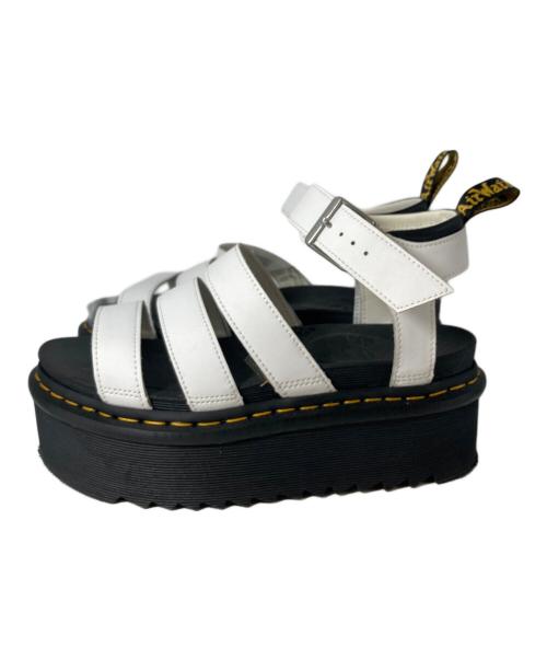 Dr.Martens（ドクターマーチン）Dr.Martens (ドクターマーチン) BLAIRE QUAD サンダル ホワイト×ブラック サイズ:SIZE 25cmの古着・服飾アイテム