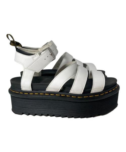 Dr.Martens（ドクターマーチン）Dr.Martens (ドクターマーチン) BLAIRE QUAD サンダル ホワイト×ブラック サイズ:SIZE 25cmの古着・服飾アイテム