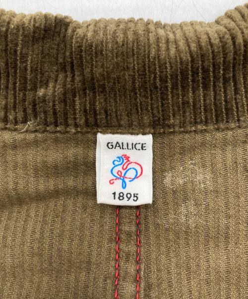 le travailleur gallice（ル・トラヴァイユール・ガリス）le travailleur gallice (ル・トラヴァイユール・ガリス) コーデュロイフレンチカバーオール ブラウン サイズ:2の古着・服飾アイテム