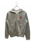 PLAY COMME des GARCONS（プレイコムデギャルソン）の古着「ハートワッペンジップパーカー」｜グレー