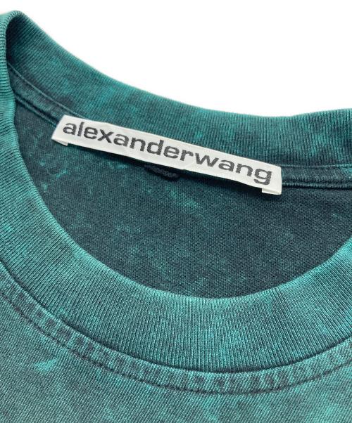 ALEXANDER WANG（アレキサンダー・ワン）ALEXANDER WANG (アレキサンダー・ワン) ロゴ刺繍Tシャツ グリーン サイズ:SIZE Mの古着・服飾アイテム