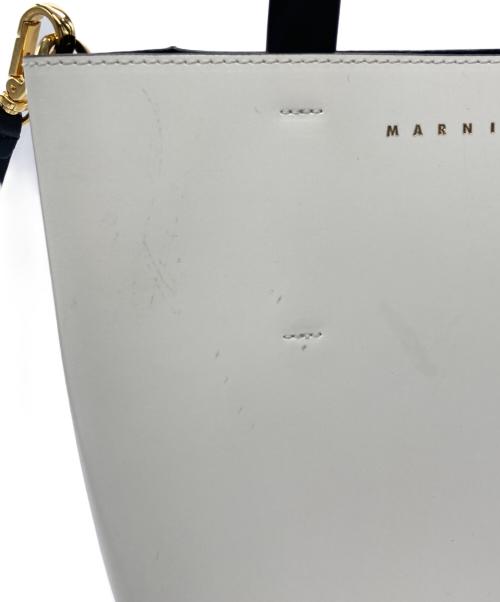 MARNI（マルニ）MARNI (マルニ) MUSEO ミニショルダーバッグ ホワイト×ピンク サイズ:下記参照の古着・服飾アイテム