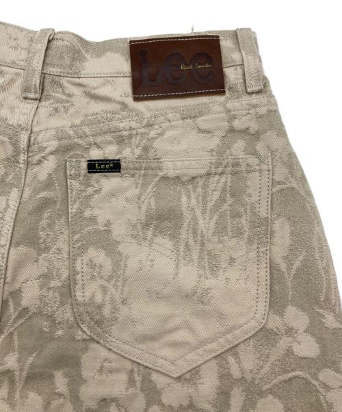LEE（リー）LEE (リー) PAUL SMITH (ポールスミス) 花柄 ジャカード デニム スカート ベージュ サイズ:Mの古着・服飾アイテム