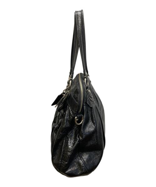 COACH（コーチ）COACH (コーチ) ポピー パテント ウィズフラワーハイライト 2WAYバッグ ショルダーバッグ ブラック サイズ:下記参照の古着・服飾アイテム