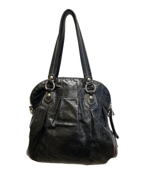 COACH（コーチ）COACH (コーチ) ポピー パテント ウィズフラワーハイライト 2WAYバッグ ショルダーバッグ ブラック サイズ:下記参照の古着・服飾アイテム