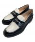 TOD'S（トッズ）の古着「GOMMA BASSO 59C MOCASSINO バイカラー ローファー」｜ホワイト×ブラック