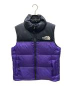 THE NORTH FACEザ ノース フェイス）の古着「W'S 1996 RETRO NUPTSE VEST /レトロ　ヌプシ　ベスト」｜ブラック×パープル