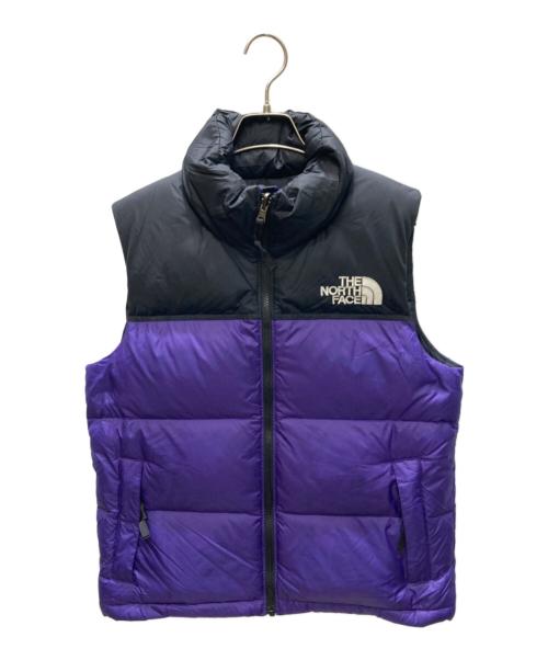 THE NORTH FACE（ザ ノース フェイス）THE NORTH FACE (ザ ノース フェイス) W'S 1996 RETRO NUPTSE VEST /レトロ　ヌプシ　ベスト ブラック×パープル サイズ:Mの古着・服飾アイテム