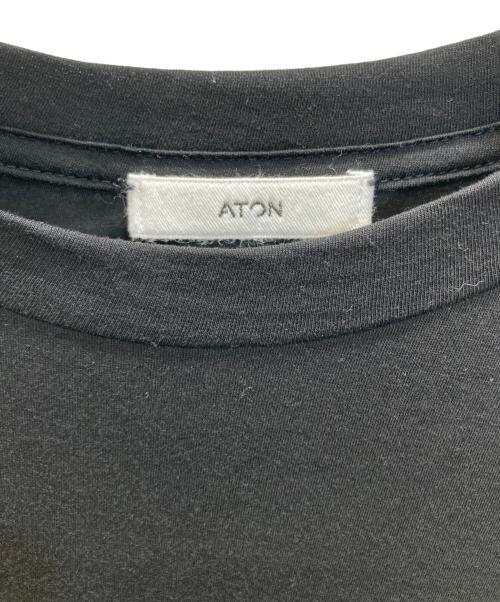ATON（エイトン）ATON (エイトン) SUVIN 60/2 | OVERSIZED T-SHIRT ブラック サイズ:01の古着・服飾アイテム