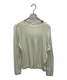 ATON（エイトン）の古着「DRY COTTON JERSEY | ロングスリーブTシャツ」｜グリーン