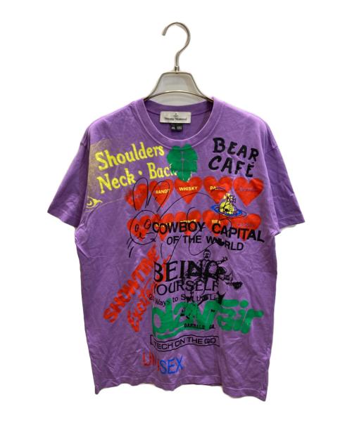 Vivienne Westwood（ヴィヴィアンウエストウッド）Vivienne Westwood (ヴィヴィアンウエストウッド) プリントTシャツ パープル サイズ:XSの古着・服飾アイテム