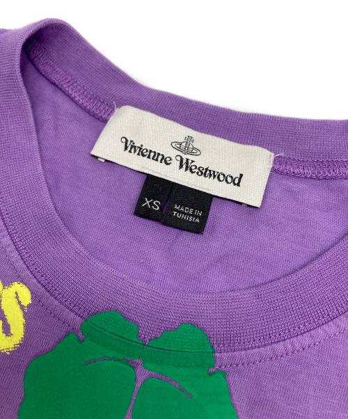 Vivienne Westwood（ヴィヴィアンウエストウッド）Vivienne Westwood (ヴィヴィアンウエストウッド) プリントTシャツ パープル サイズ:XSの古着・服飾アイテム