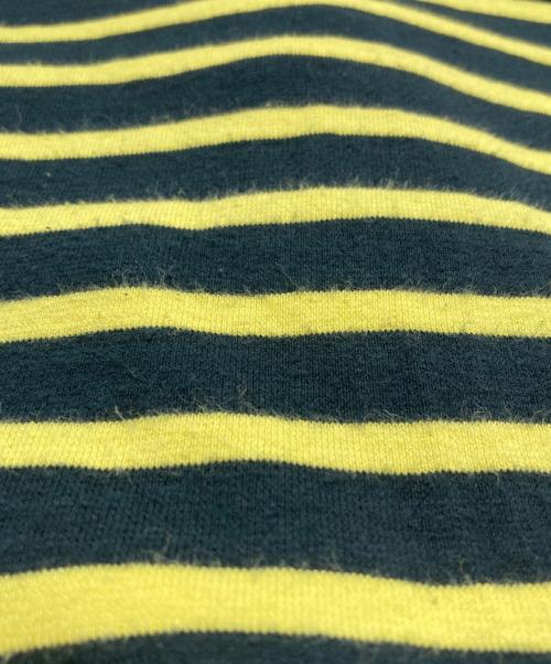 OUTIL（ウティ）OUTIL (ウティ) ボートネックボーダーカットソー ブラック×イエロー サイズ:1の古着・服飾アイテム