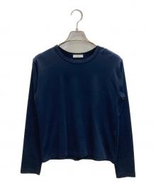ATON（エイトン）の古着「DRY COTTON JERSEY LONG SLEEVE T-SHIRT」｜ネイビー