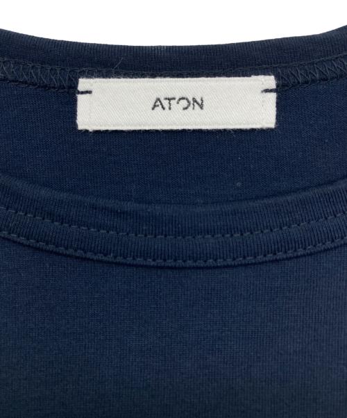 ATON（エイトン）ATON (エイトン) DRY COTTON JERSEY LONG SLEEVE T-SHIRT ネイビー サイズ:SIZE Sの古着・服飾アイテム