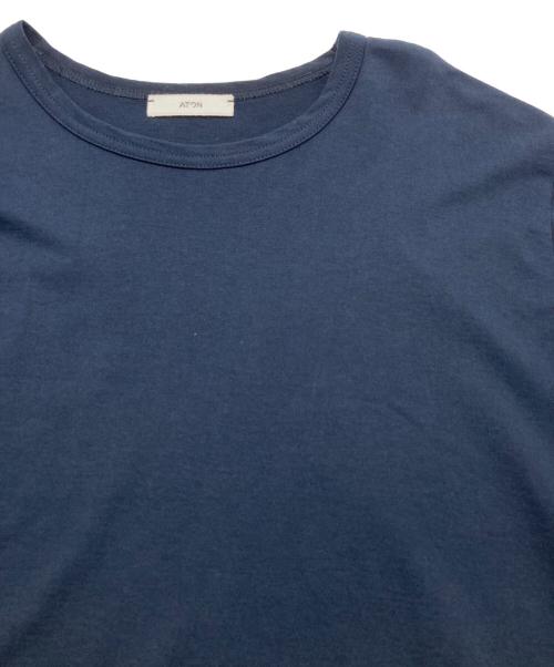 ATON（エイトン）ATON (エイトン) DRY COTTON JERSEY LONG SLEEVE T-SHIRT ネイビー サイズ:SIZE Sの古着・服飾アイテム
