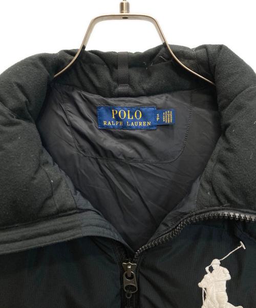 POLO RALPH LAUREN（ポロ・ラルフローレン）POLO RALPH LAUREN (ポロ・ラルフローレン) ビッグポニー刺繍ダウンベスト ブラック サイズ:SIZE Sの古着・服飾アイテム