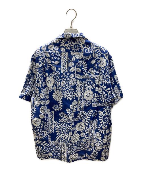 POLO RALPH LAUREN（ポロ・ラルフローレン）POLO RALPH LAUREN (ポロ・ラルフローレン) アロハシャツ ネイビー×ホワイト サイズ:SIZE Mの古着・服飾アイテム