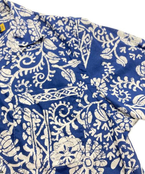 POLO RALPH LAUREN（ポロ・ラルフローレン）POLO RALPH LAUREN (ポロ・ラルフローレン) アロハシャツ ネイビー×ホワイト サイズ:SIZE Mの古着・服飾アイテム