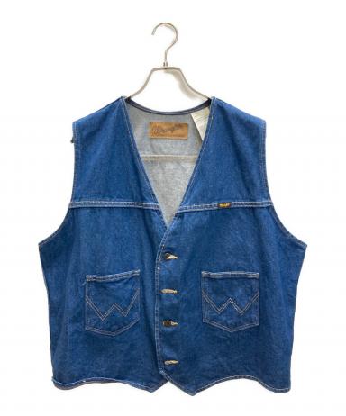 中古・古着通販】Wrangler (ラングラー) デニムベスト インディゴ