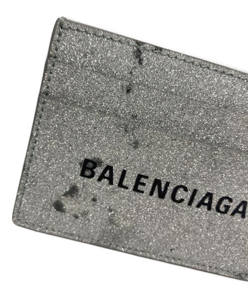 BALENCIAGA（バレンシアガ）BALENCIAGA (バレンシアガ) ラメカードケース シルバー サイズ:下記参照の古着・服飾アイテム