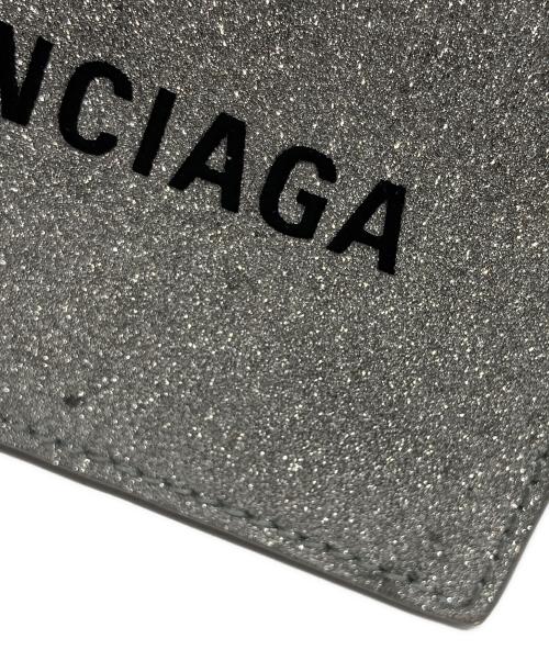 BALENCIAGA（バレンシアガ）BALENCIAGA (バレンシアガ) ラメカードケース シルバー サイズ:下記参照の古着・服飾アイテム