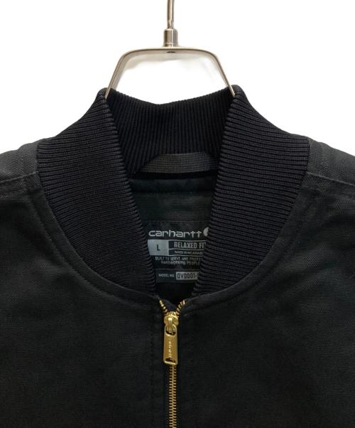 CarHartt（カーハート）CarHartt (カーハート) キルトライニング ダックベスト ブラック サイズ:Lの古着・服飾アイテム