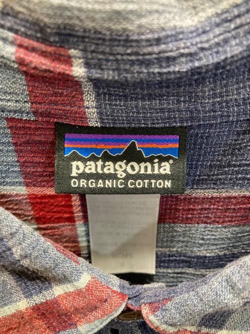Patagonia（パタゴニア）Patagonia (パタゴニア) A/C Shirt レッド×ブルー サイズ:Sの古着・服飾アイテム