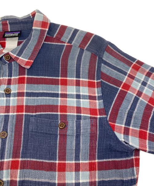 Patagonia（パタゴニア）Patagonia (パタゴニア) A/C Shirt レッド×ブルー サイズ:Sの古着・服飾アイテム