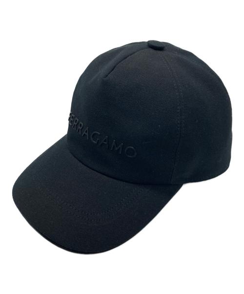 Ferragamo（フェラガモ）Ferragamo (フェラガモ) コットンベースボールキャップ ブラック サイズ:0Sの古着・服飾アイテム