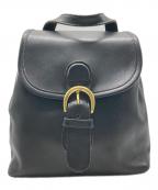 COACHコーチ）の古着「レザーミニリュック」｜ブラック