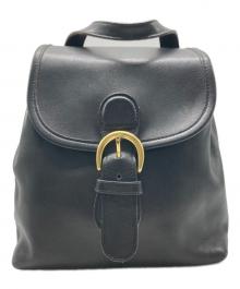 COACH（コーチ）の古着「レザーミニリュック」｜ブラック