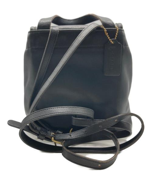 COACH（コーチ）COACH (コーチ) レザーミニリュック ブラックの古着・服飾アイテム