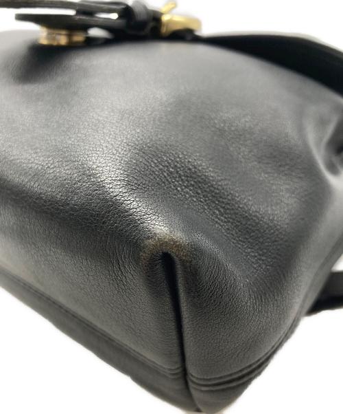 COACH（コーチ）COACH (コーチ) レザーミニリュック ブラックの古着・服飾アイテム