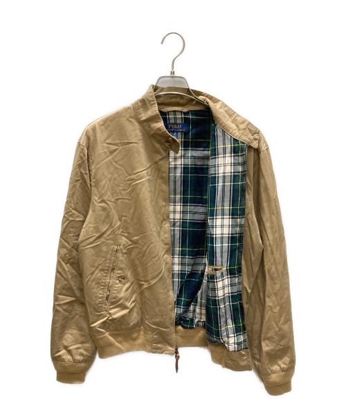 POLO RALPH LAUREN（ポロ・ラルフローレン）POLO RALPH LAUREN (ポロ・ラルフローレン) 裏地タータンチェック ハリントンジャケット ブラウン サイズ:SIZE Sの古着・服飾アイテム