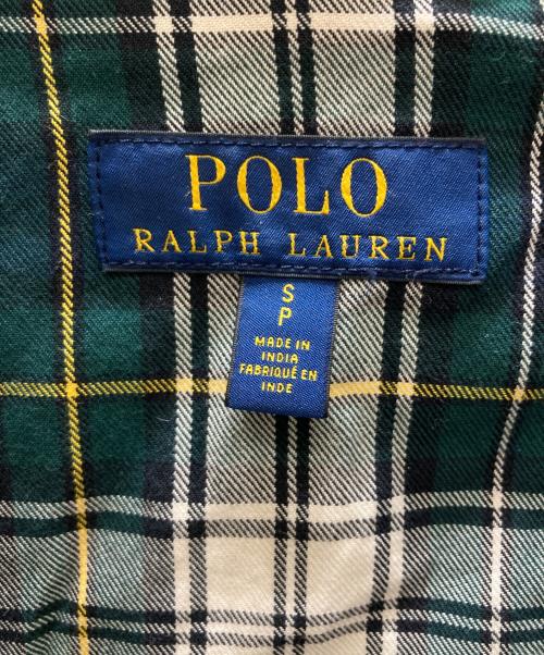 POLO RALPH LAUREN（ポロ・ラルフローレン）POLO RALPH LAUREN (ポロ・ラルフローレン) 裏地タータンチェック ハリントンジャケット ブラウン サイズ:SIZE Sの古着・服飾アイテム
