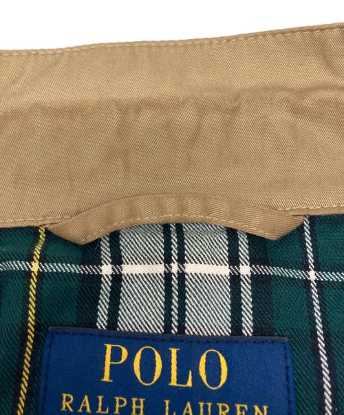 POLO RALPH LAUREN（ポロ・ラルフローレン）POLO RALPH LAUREN (ポロ・ラルフローレン) 裏地タータンチェック ハリントンジャケット ブラウン サイズ:SIZE Sの古着・服飾アイテム