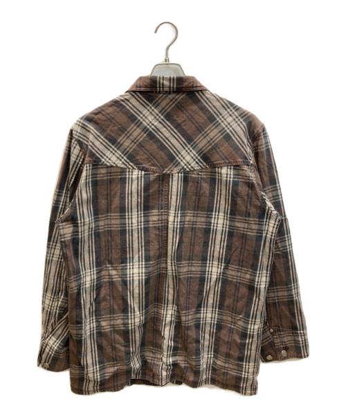 BEN DAVIS（ベンデイビス）BEN DAVIS (ベンデイビス) チェックカバーオール ブラウン サイズ:XLの古着・服飾アイテム