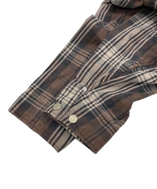 BEN DAVIS（ベンデイビス）BEN DAVIS (ベンデイビス) チェックカバーオール ブラウン サイズ:XLの古着・服飾アイテム