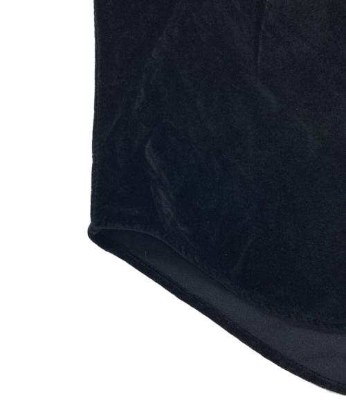 RALPH LAUREN（ラルフローレン）RALPH LAUREN (ラルフローレン) Ron Herman (ロンハーマン) ボタンダウン ベロアシャツ ブラック サイズ:SIZE XSの古着・服飾アイテム