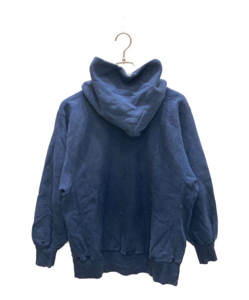 Champion REVERSE WEAVE（チャンピオン リバース ウィーブ）Champion REVERSE WEAVE (チャンピオン リバース ウィーブ) 二段プリントパーカー ネイビー サイズ:LARGEの古着・服飾アイテム