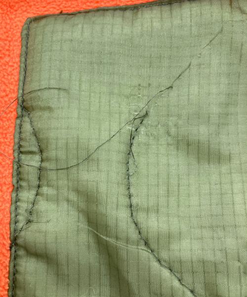 READYMADE（レディメイド）READYMADE (レディメイド) 再構築 フリースジャケット オレンジ×カーキ サイズ:SIZE 2の古着・服飾アイテム