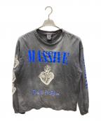SAINT MICHAELセントマイケル）の古着「L/S TEE / MASSIVE」｜ブラック