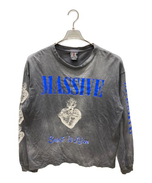 SAINT MICHAEL（セントマイケル）SAINT MICHAEL (セントマイケル) L/S TEE / MASSIVE ブラック サイズ:XLの古着・服飾アイテム