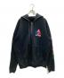 CHROME HEARTS（クロムハーツ）の古着「マルチカラーセメタリークロス ダガージップアップパーカー  MLTCOL CEM CRS SWTSHRT HD ZIP」｜ブラック