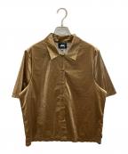 stussyステューシー）の古着「半袖シャツ」｜ゴールド