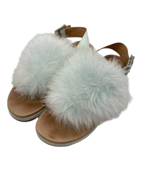UGG（アグ）UGG (アグ) HOLLY ファーサンダル グリーン サイズ:SIZE 25の古着・服飾アイテム